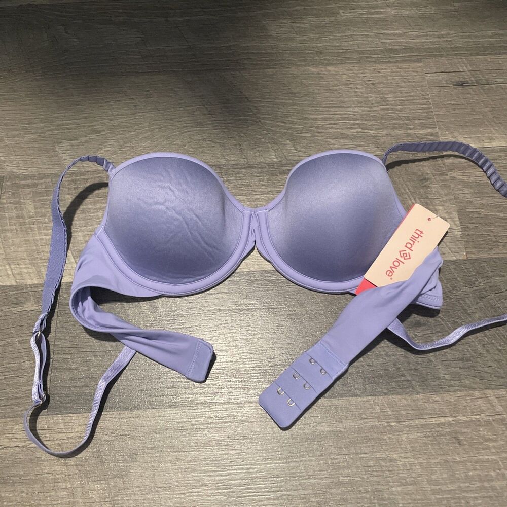 NWT ThirdLove 24/7 Classic Microshirt T-Shirt Bra Lavender Purple 32B 1/2 Half